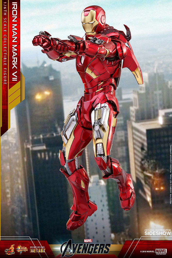 HOT TOYS - Marvel - Avengers - Iron Man Mark VII - Die Cast Movie Masterpiece 1:6 Action Doll MMS500-D27