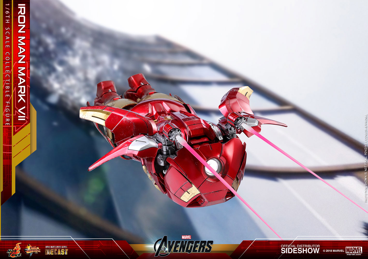 HOT TOYS - Marvel - Avengers - Iron Man Mark VII - Die Cast Movie Masterpiece 1:6 Action Doll MMS500-D27