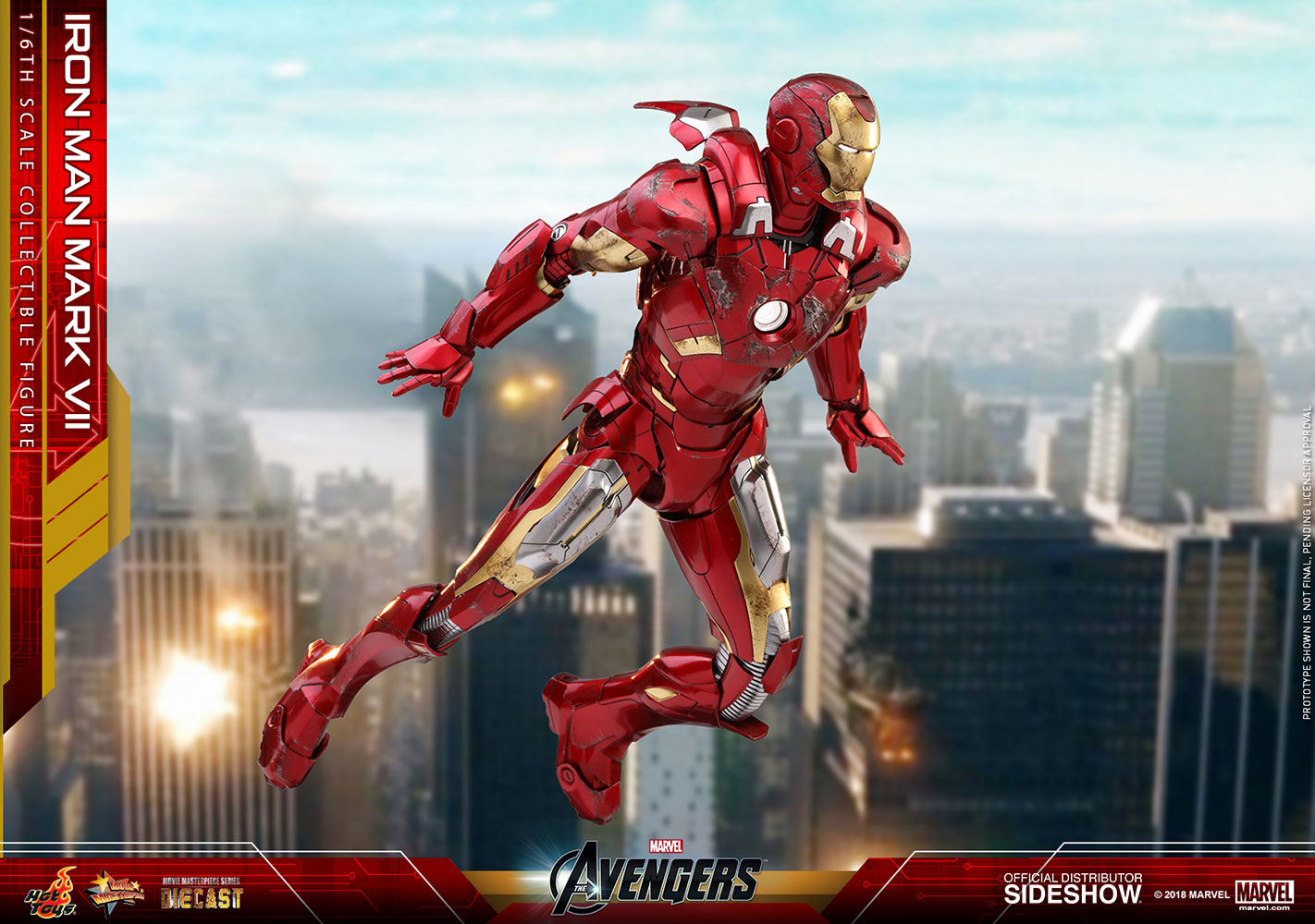 HOT TOYS - Marvel - Avengers - Iron Man Mark VII - Die Cast Movie Masterpiece 1:6 Action Doll MMS500-D27