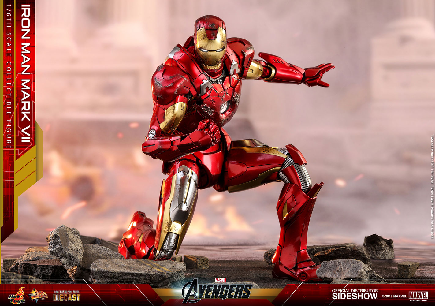 HOT TOYS - Marvel - Avengers - Iron Man Mark VII - Die Cast Movie Masterpiece 1:6 Action Doll MMS500-D27