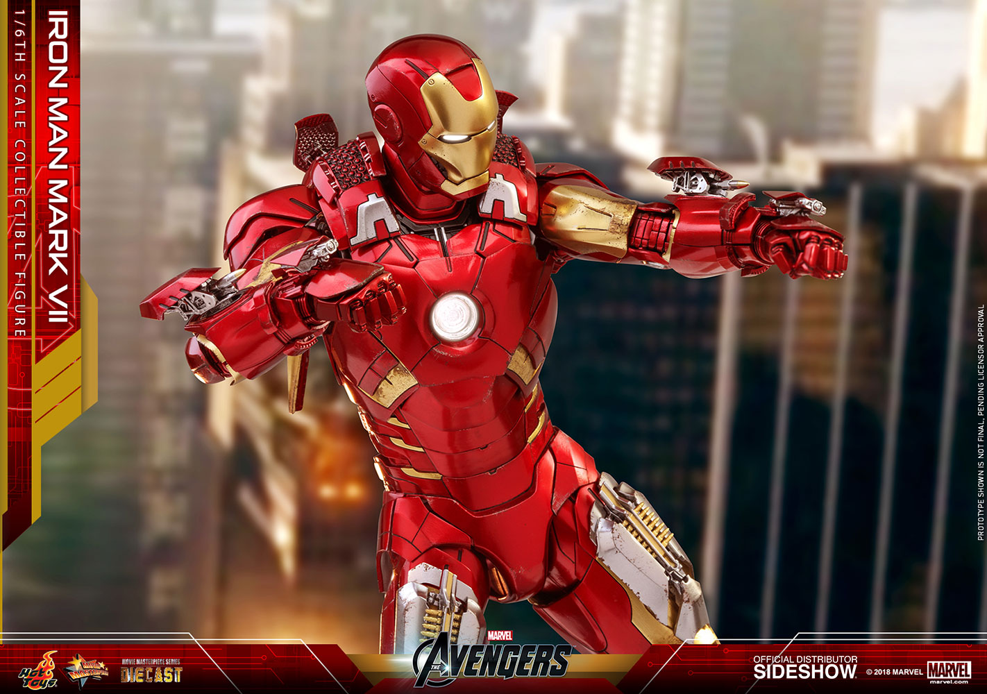 HOT TOYS - Marvel - Avengers - Iron Man Mark VII - Die Cast Movie Masterpiece 1:6 Action Doll MMS500-D27