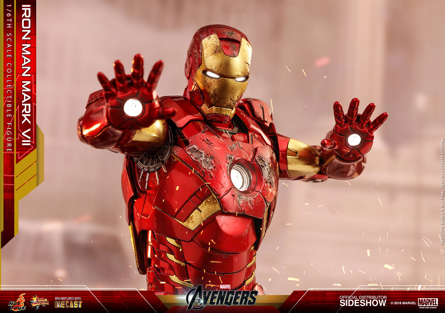 HOT TOYS Marvel Avengers Iron Man Mark VII Die Cast Movie