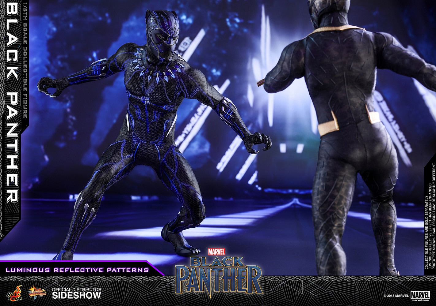 HOT TOYS - Marvel - Black Panther - Black Panther - Movie Masterpiece 1:6 Action Doll