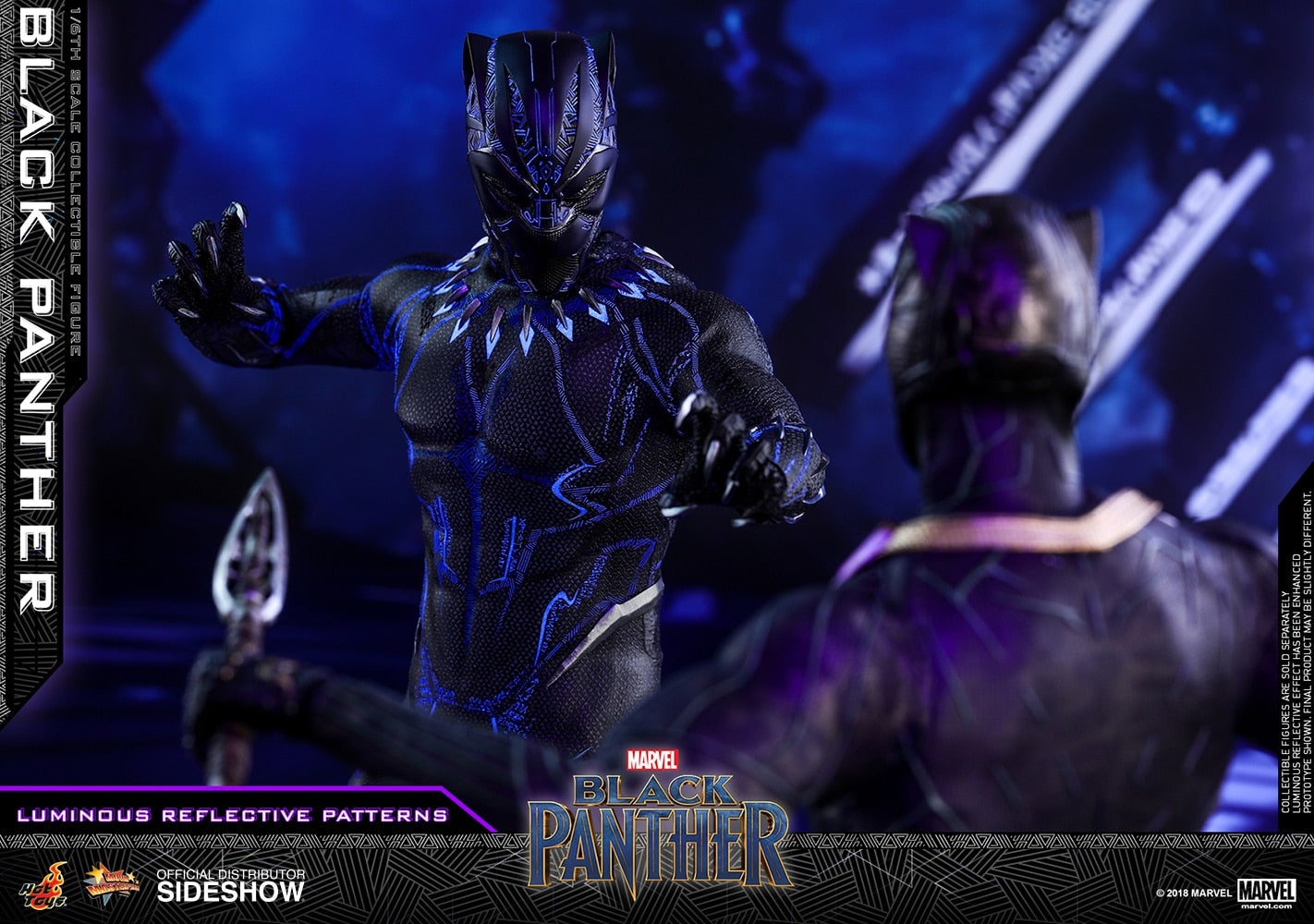 HOT TOYS - Marvel - Black Panther - Black Panther - Movie Masterpiece 1:6 Action Doll