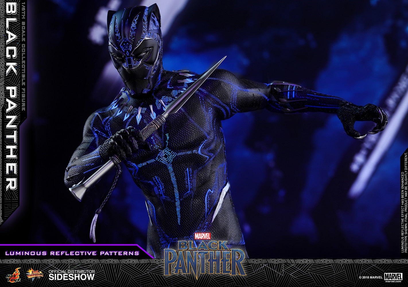 HOT TOYS - Marvel - Black Panther - Black Panther - Movie Masterpiece 1:6 Action Doll