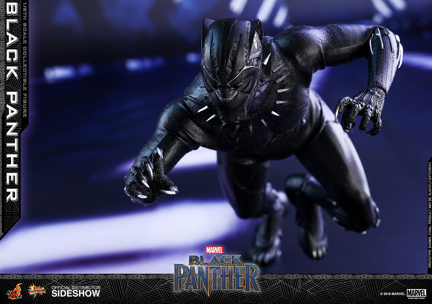 HOT TOYS - Marvel - Black Panther - Black Panther - Movie Masterpiece 1:6 Action Doll