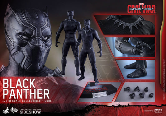 HOT TOYS - Marvel - Captain America - Civil War - Black Panther - Movie Masterpiece 1:6 Action Doll
