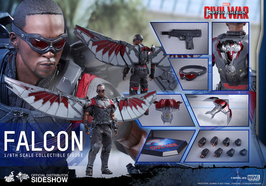 HOT TOYS - Marvel - Captain America - Civil War - Falcon - Movie Masterpiece 1:6 Action Doll