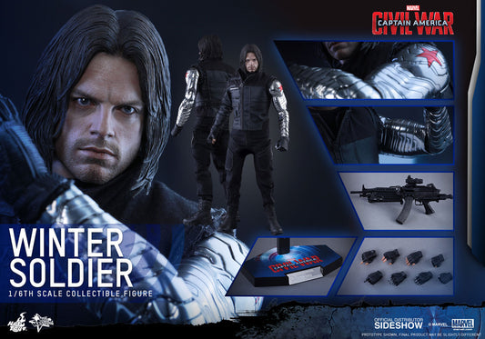 HOT TOYS - Marvel - Captain America - Civil War - Winter Soldier - Movie Masterpiece 1:6 Action Doll