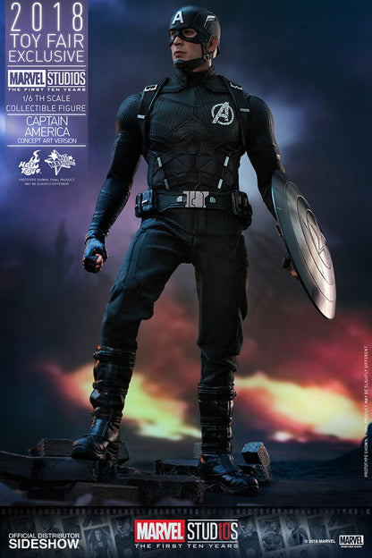 HOT TOYS - Marvel - Captain America (Concept Art Ver) - 2018 Toy Fair EXCLUSIVE - 1:6 Action Doll MMS488