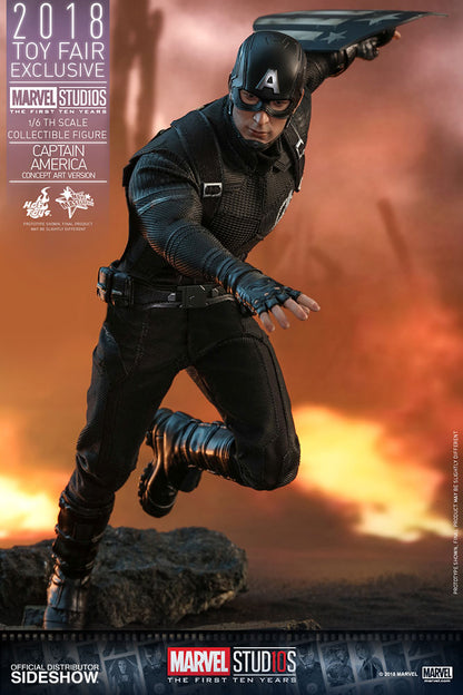 HOT TOYS - Marvel - Captain America (Concept Art Ver) - 2018 Toy Fair EXCLUSIVE - 1:6 Action Doll MMS488