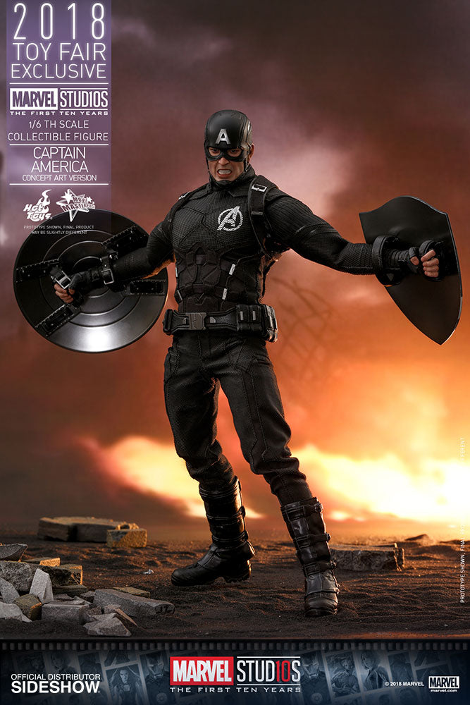 HOT TOYS - Marvel - Captain America (Concept Art Ver) - 2018 Toy Fair EXCLUSIVE - 1:6 Action Doll MMS488