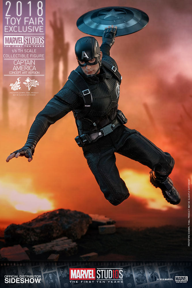 HOT TOYS - Marvel - Captain America (Concept Art Ver) - 2018 Toy Fair EXCLUSIVE - 1:6 Action Doll MMS488