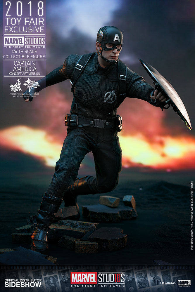 HOT TOYS - Marvel - Captain America (Concept Art Ver) - 2018 Toy Fair EXCLUSIVE - 1:6 Action Doll MMS488