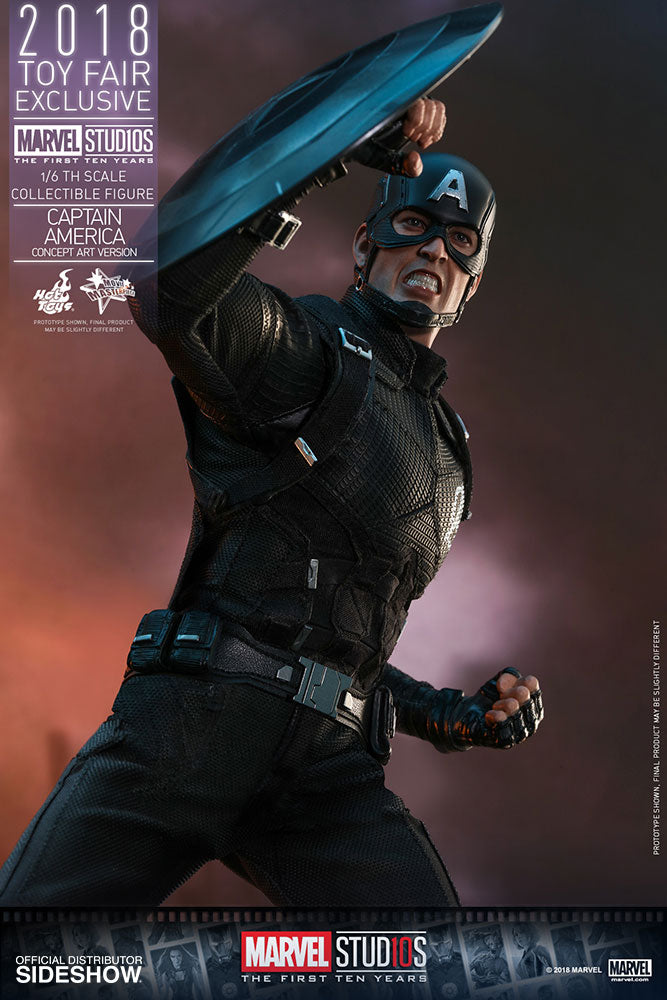 HOT TOYS - Marvel - Captain America (Concept Art Ver) - 2018 Toy Fair EXCLUSIVE - 1:6 Action Doll MMS488