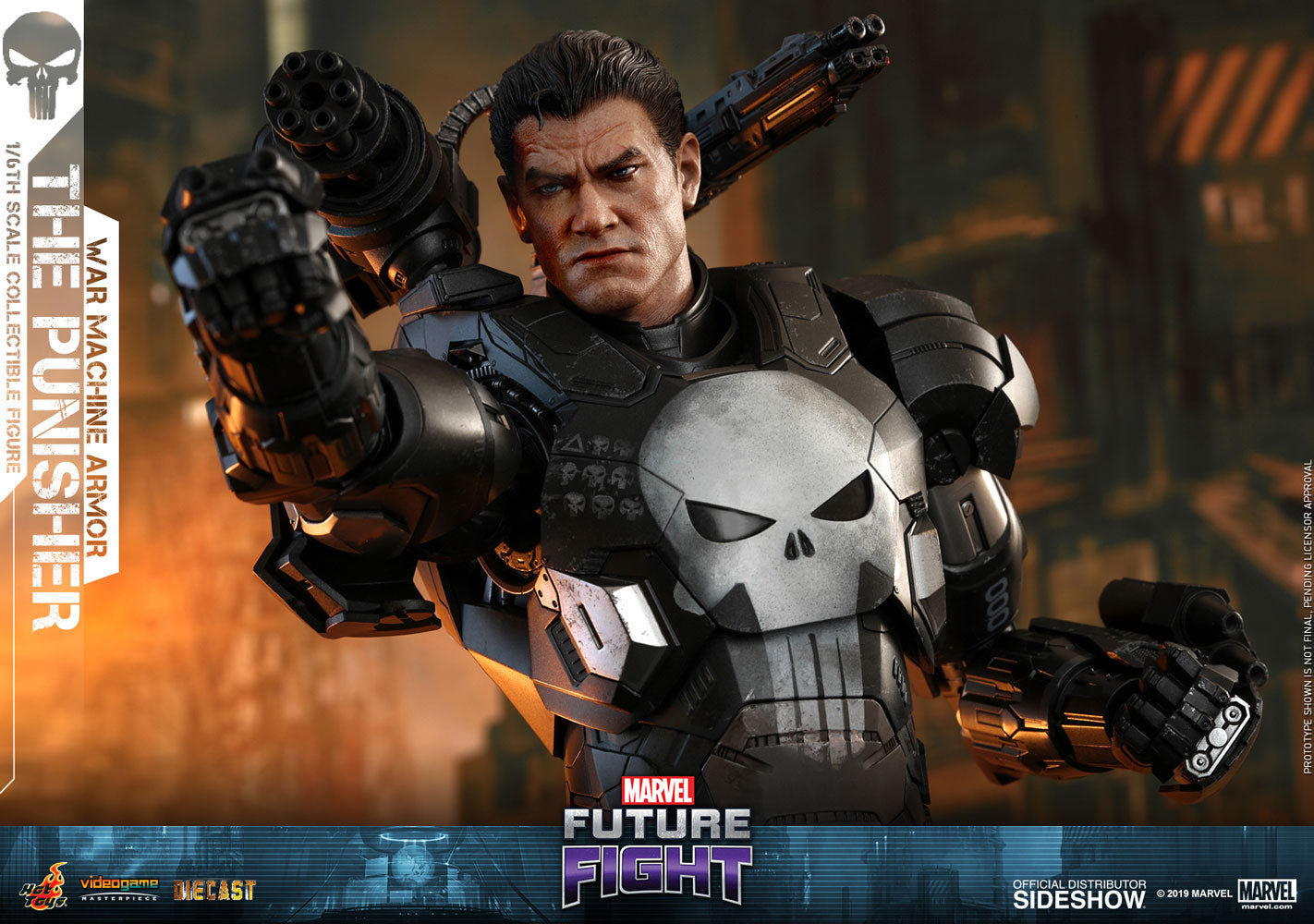 HOT TOYS - Marvel - Future Fight The Punisher (War Machine Armor) - DIECAST Video Game Masterpiece Series