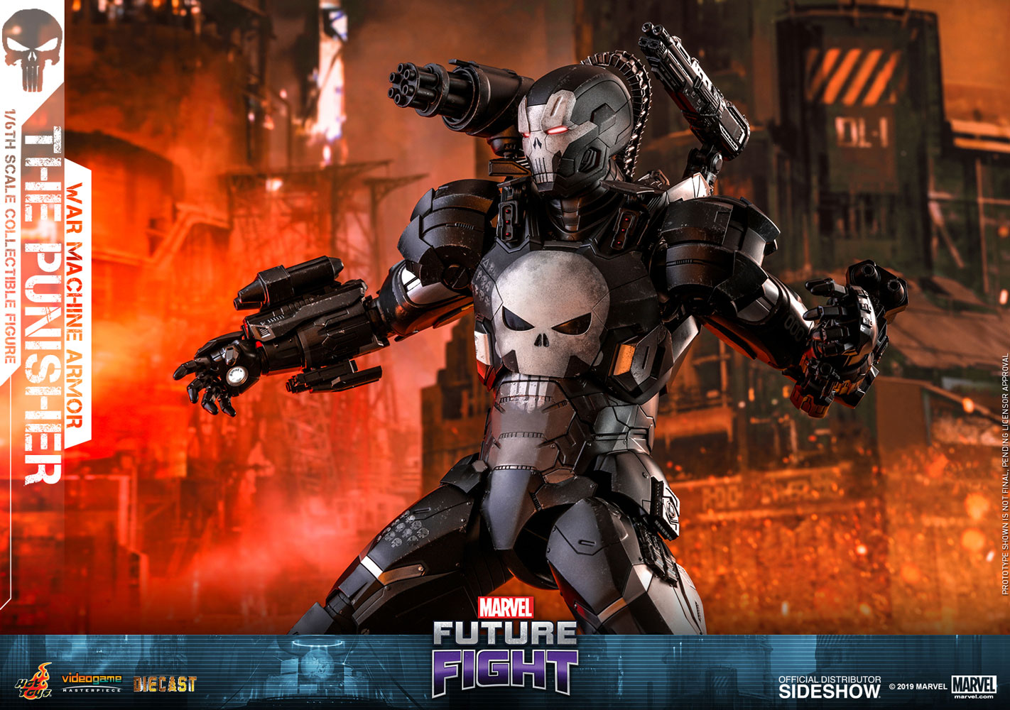 HOT TOYS - Marvel - Future Fight The Punisher (War Machine Armor) - DIECAST Video Game Masterpiece Series