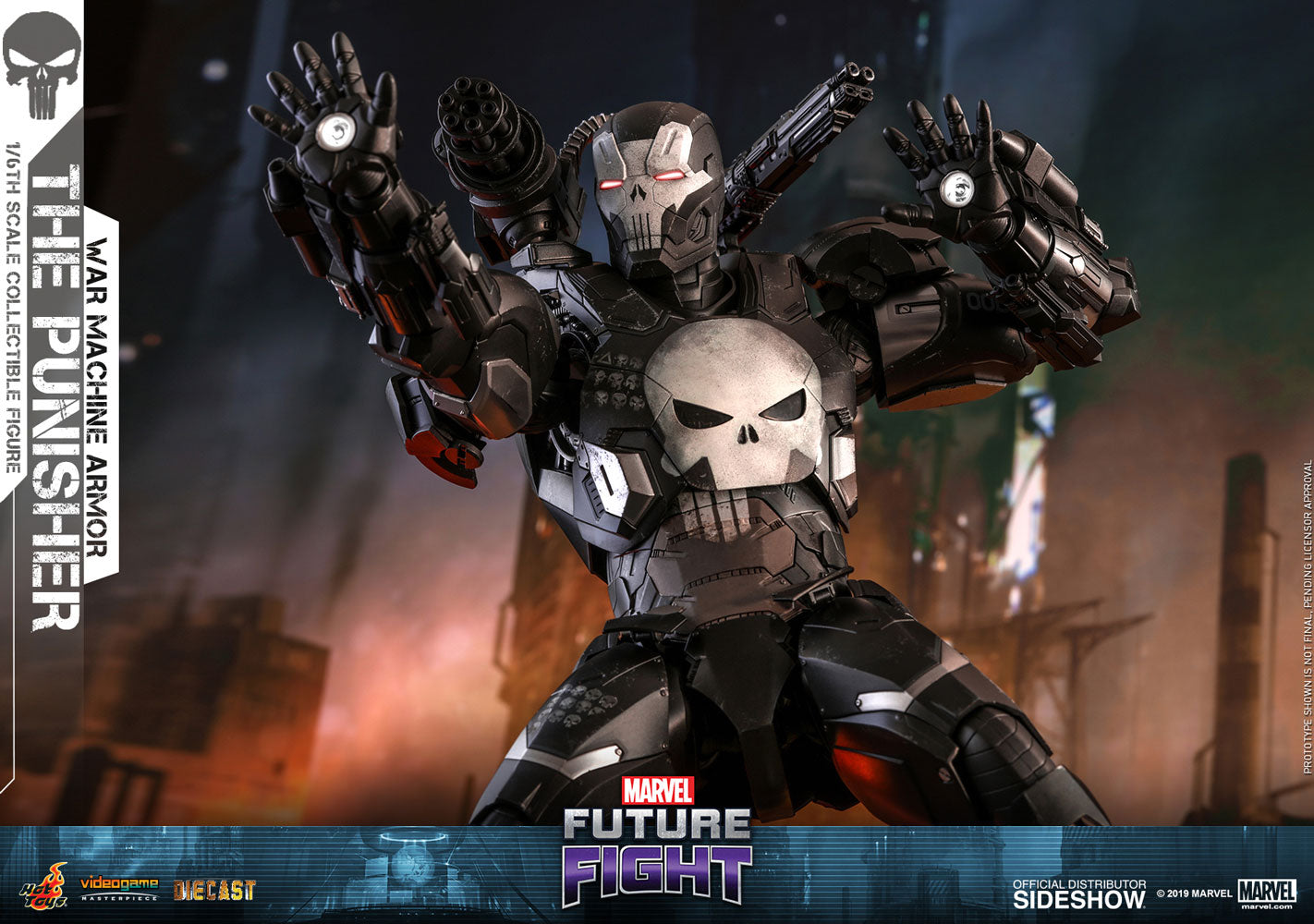 HOT TOYS - Marvel - Future Fight The Punisher (War Machine Armor) - DIECAST Video Game Masterpiece Series