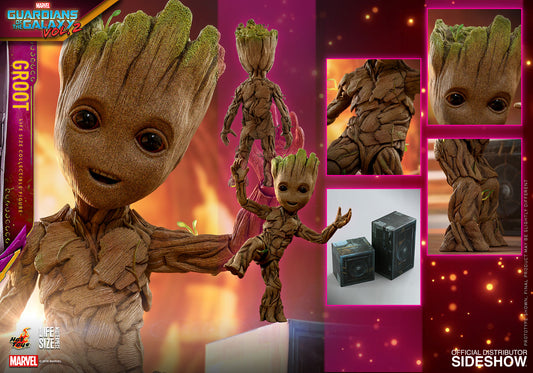 HOT TOYS - Marvel - Guardian of The Galaxy Vol. 2 - Baby Groot (Slim Ver) - Movie Masterpiece 1:6 Action Doll
