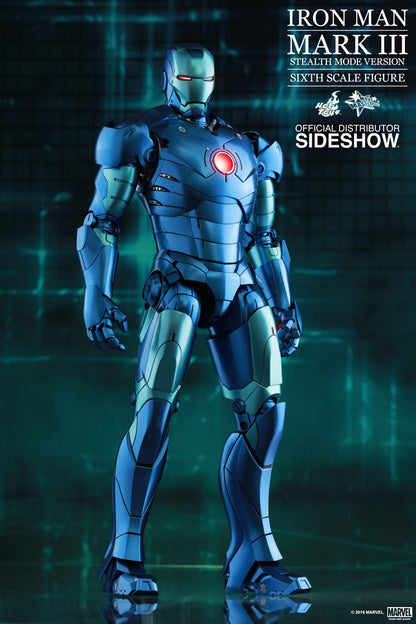 HOT TOYS - Marvel - Iron Man - Iron Man Mark III (Stealth Mode Ver) - Die Cast Movie Masterpiece 1:6 Action Doll MMS314 - D12