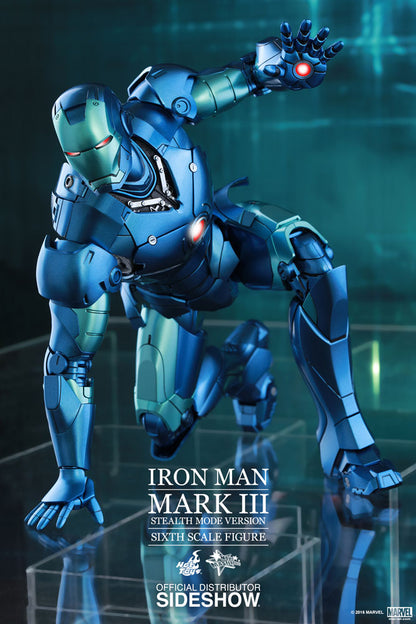 HOT TOYS - Marvel - Iron Man - Iron Man Mark III (Stealth Mode Ver) - Die Cast Movie Masterpiece 1:6 Action Doll MMS314 - D12