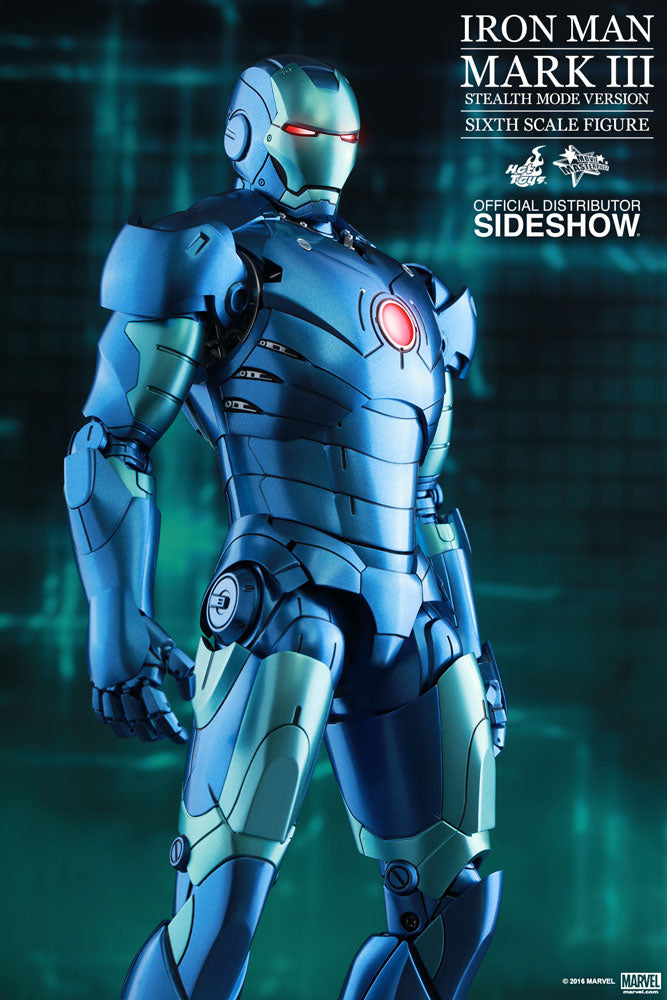 HOT TOYS - Marvel - Iron Man - Iron Man Mark III (Stealth Mode Ver) - Die Cast Movie Masterpiece 1:6 Action Doll MMS314 - D12