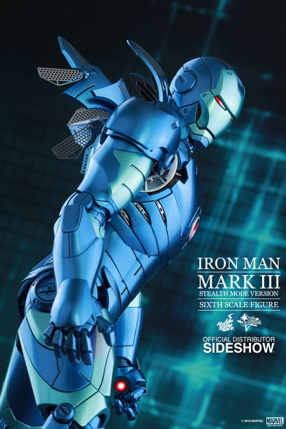 HOT TOYS - Marvel - Iron Man - Iron Man Mark III (Stealth Mode Ver) - Die Cast Movie Masterpiece 1:6 Action Doll MMS314 - D12