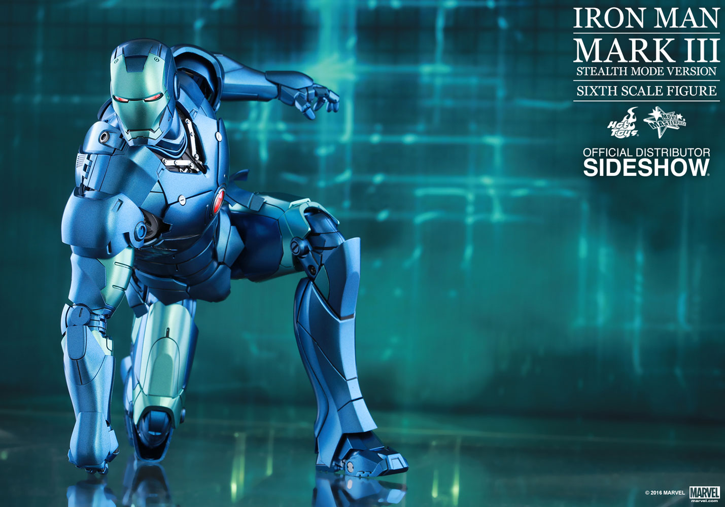 HOT TOYS - Marvel - Iron Man - Iron Man Mark III (Stealth Mode Ver) - Die Cast Movie Masterpiece 1:6 Action Doll MMS314 - D12