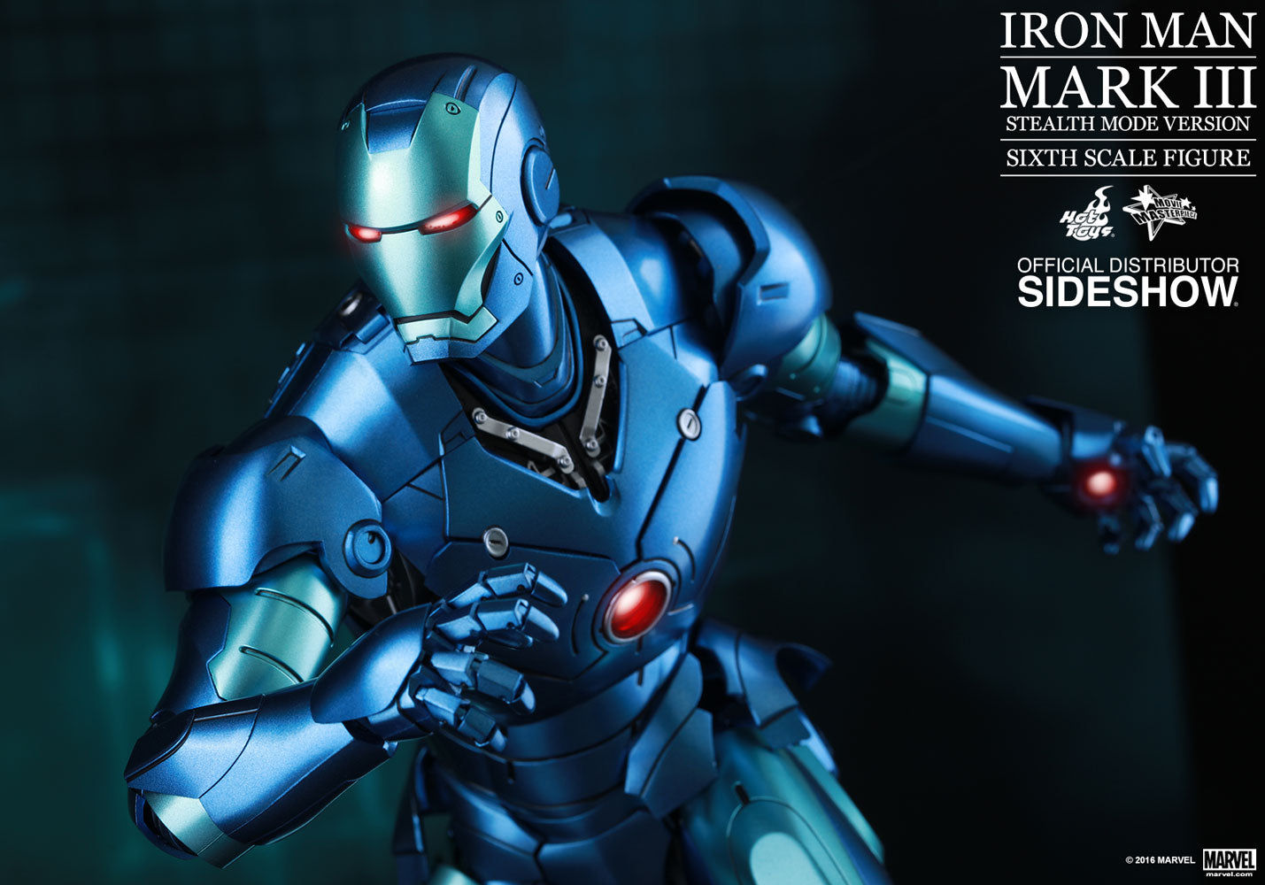 HOT TOYS - Marvel - Iron Man - Iron Man Mark III (Stealth Mode Ver) - Die Cast Movie Masterpiece 1:6 Action Doll MMS314 - D12