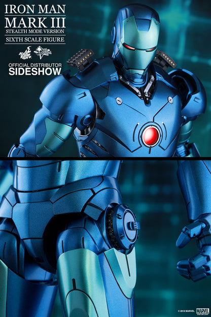 HOT TOYS - Marvel - Iron Man - Iron Man Mark III (Stealth Mode Ver) - Die Cast Movie Masterpiece 1:6 Action Doll MMS314 - D12