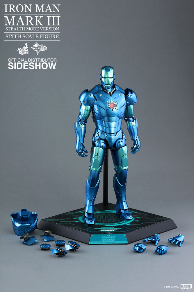 HOT TOYS - Marvel - Iron Man - Iron Man Mark III (Stealth Mode Ver) - Die Cast Movie Masterpiece 1:6 Action Doll MMS314 - D12