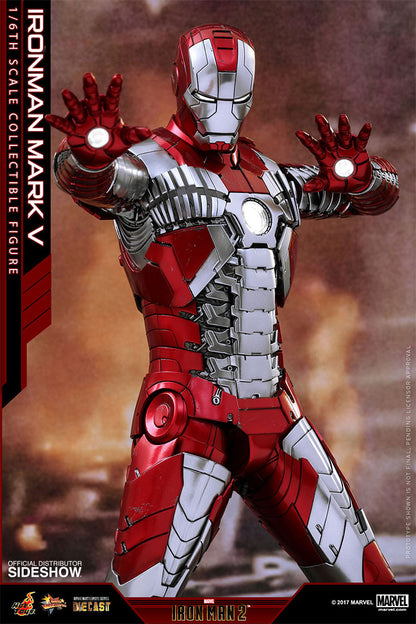 HOT TOYS - Marvel - Iron Man 2 - Mark V - Die Cast Movie Masterpiece 1:6 Action Doll MMS400 - D18