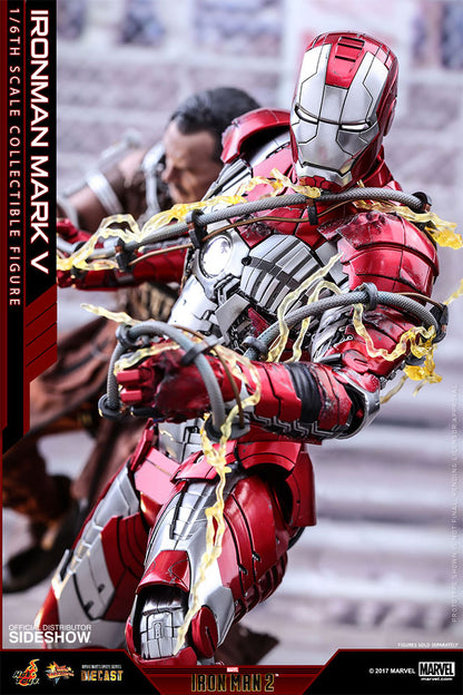 HOT TOYS - Marvel - Iron Man 2 - Mark V - Die Cast Movie Masterpiece 1:6 Action Doll MMS400 - D18