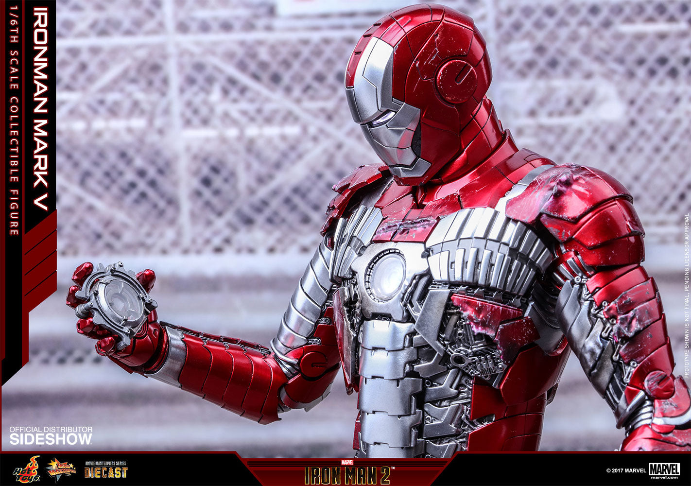 HOT TOYS - Marvel - Iron Man 2 - Mark V - Die Cast Movie Masterpiece 1:6 Action Doll MMS400 - D18