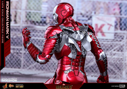 HOT TOYS - Marvel - Iron Man 2 - Mark V - Die Cast Movie Masterpiece 1:6 Action Doll MMS400 - D18