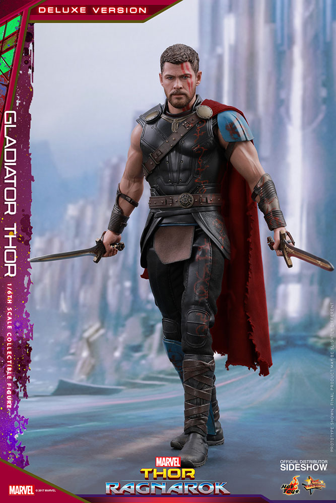 HOT TOYS - Marvel - Thor Ragnarok - Marvel - Thor (DeLuxe Ver) - Movie Masterpiece 1:6 Action Doll