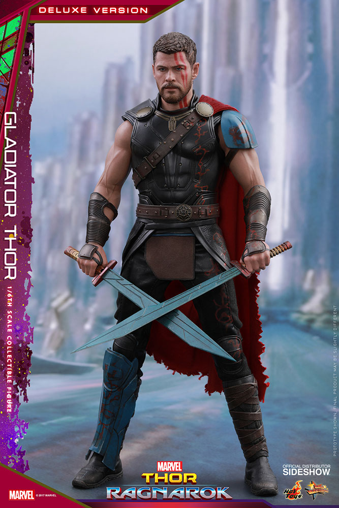 HOT TOYS - Marvel - Thor Ragnarok - Marvel - Thor (DeLuxe Ver) - Movie Masterpiece 1:6 Action Doll