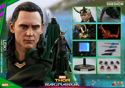 HOT TOYS - Marvel - Thor Ragnarok - Loki - Movie Masterpiece 1:6 Action Doll