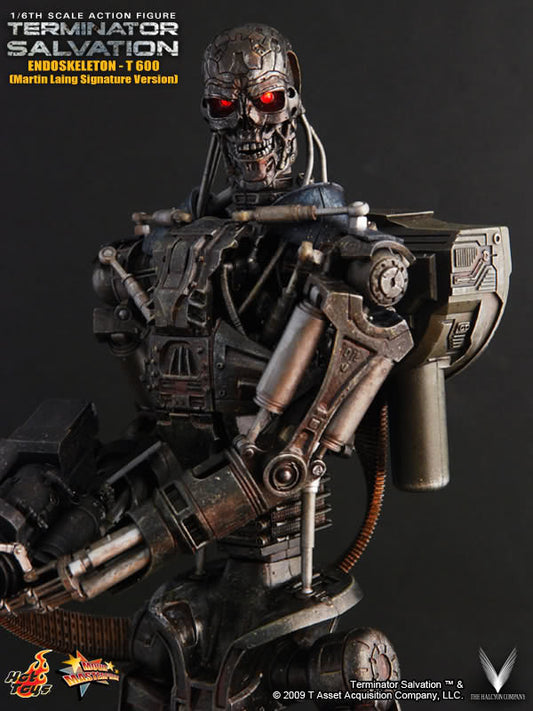 HOT TOYS - Terminator Salvation - Endoskeleton T-600 (Martin Laing Signature) - Movie Masterpiece 1:6 Action Doll