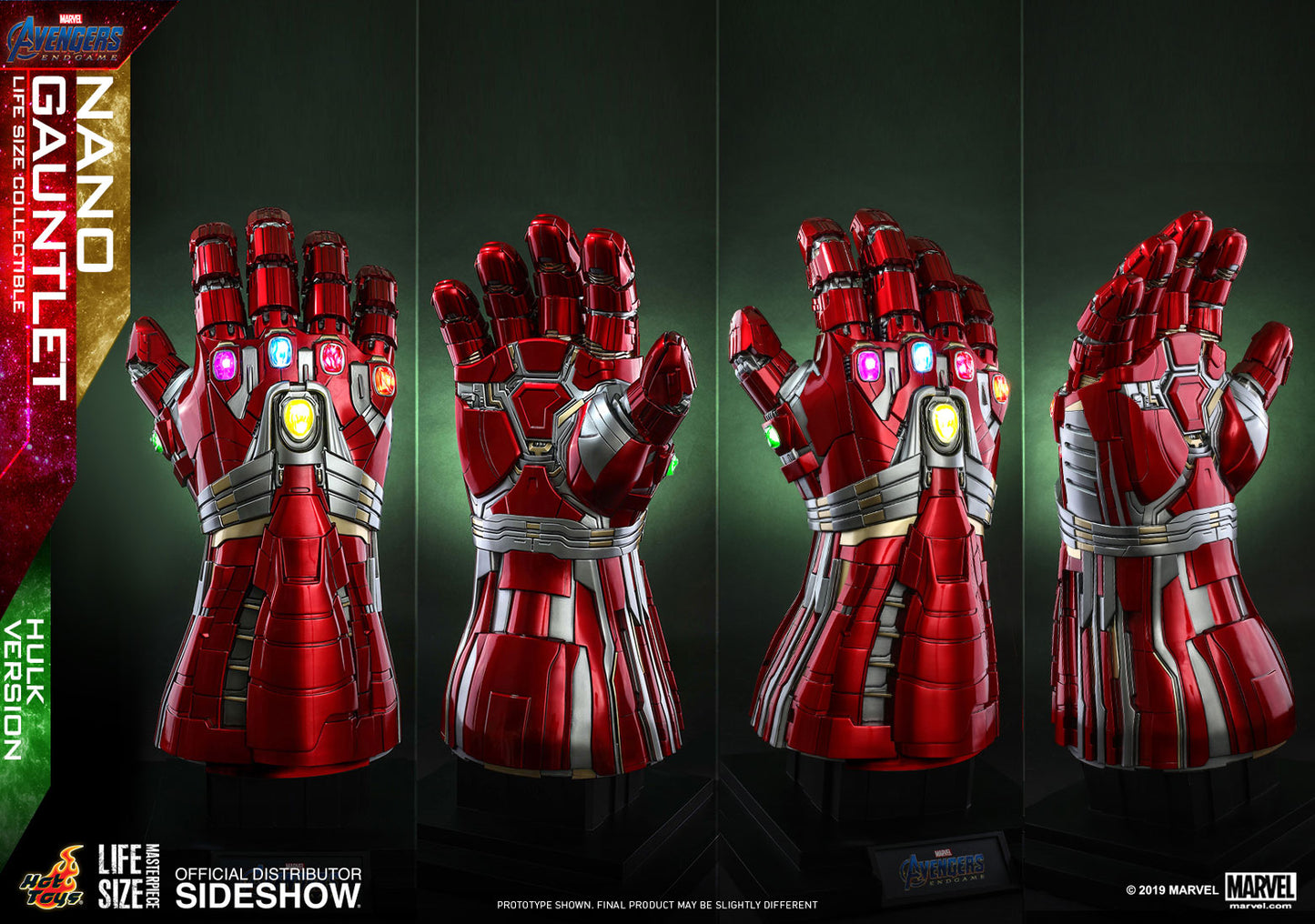 HOT TOYS - Marvel - Avengers Endgame - Hulk Ver Nano Gauntlet - Life-Size Replica LMS008