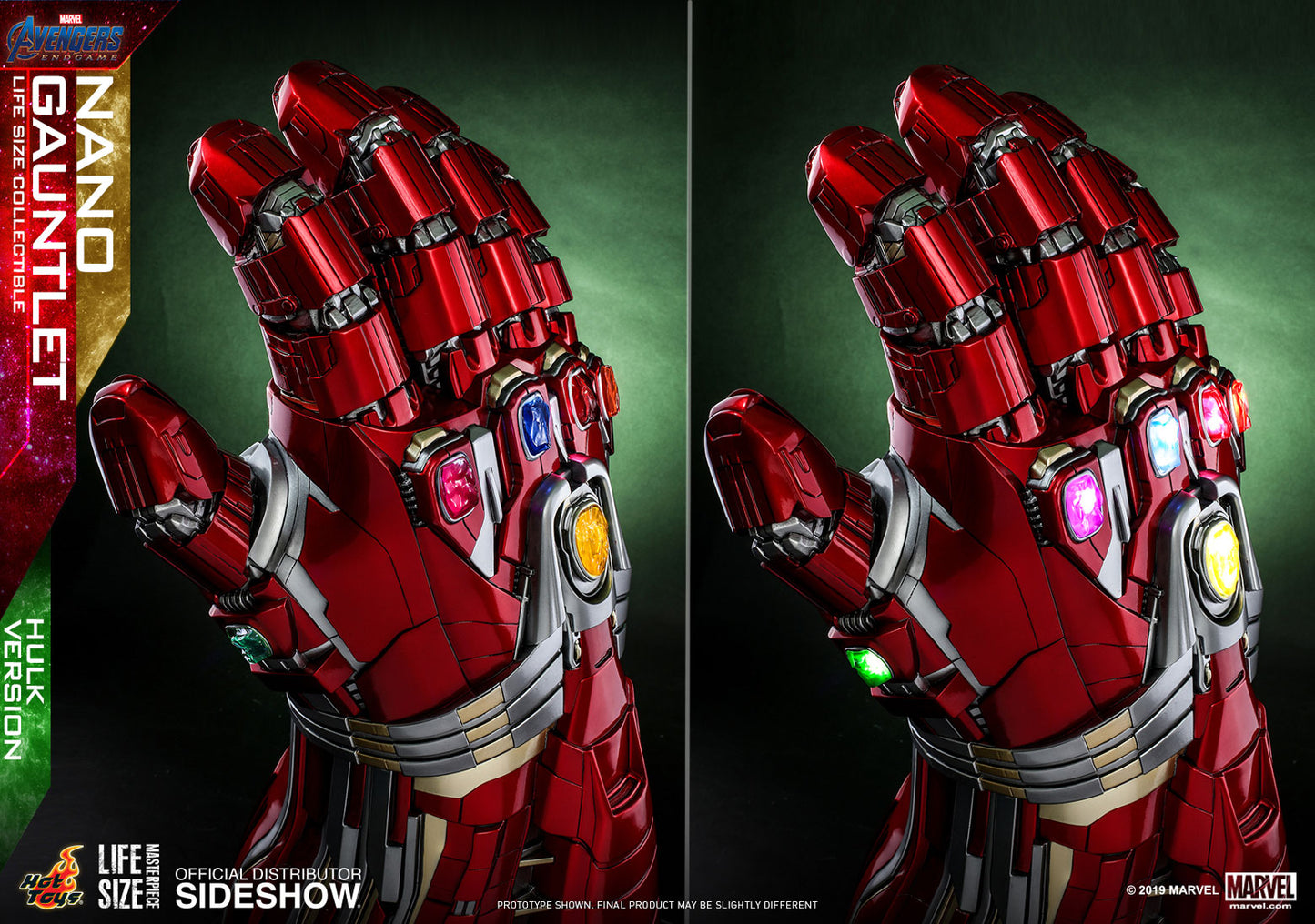 HOT TOYS - Marvel - Avengers Endgame - Hulk Ver Nano Gauntlet - Life-Size Replica LMS008