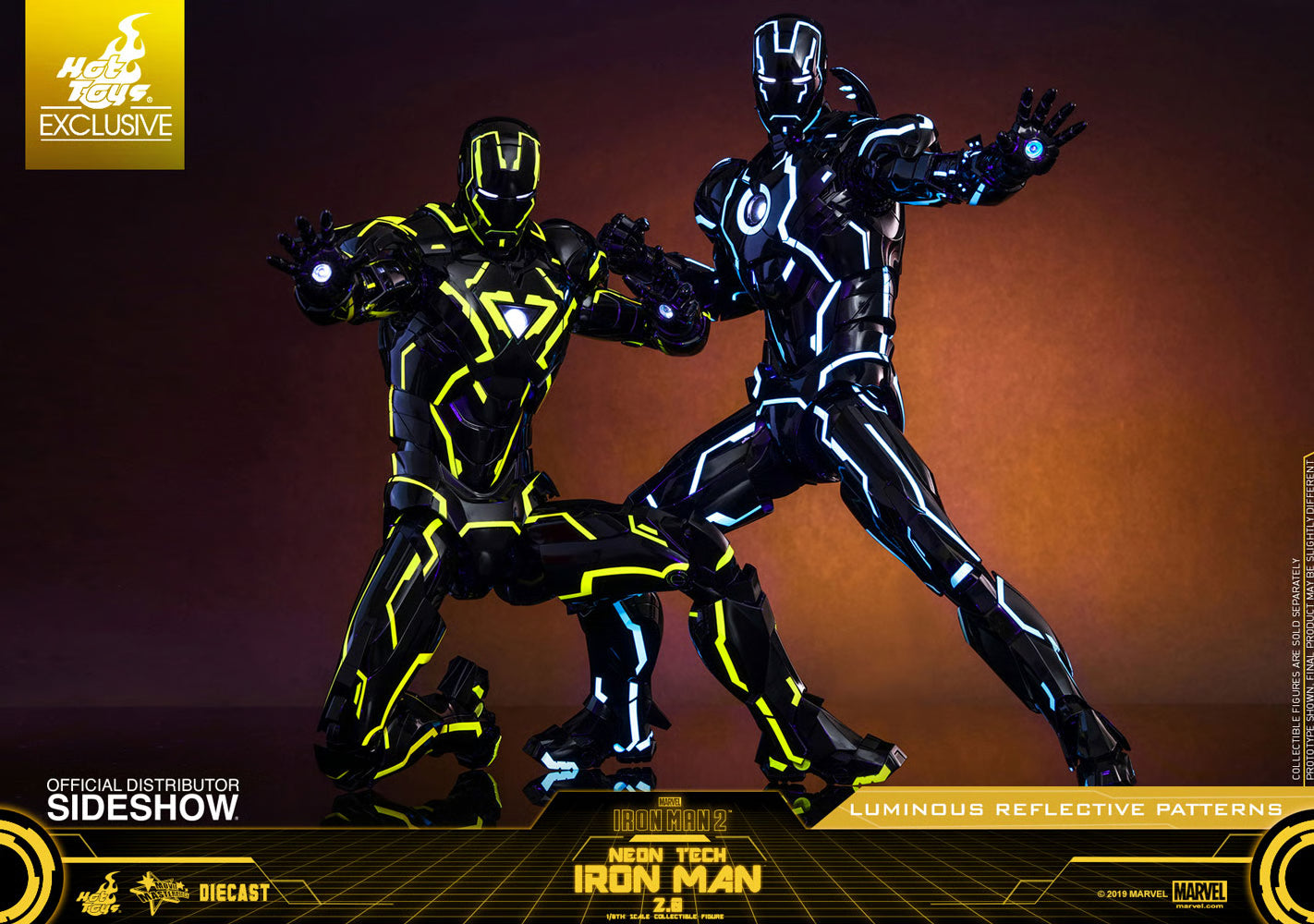 HOT TOYS - Neon Tech Iron Man 2.0 Sixth Scale Figure MMS523D29  EXCLUSIVE