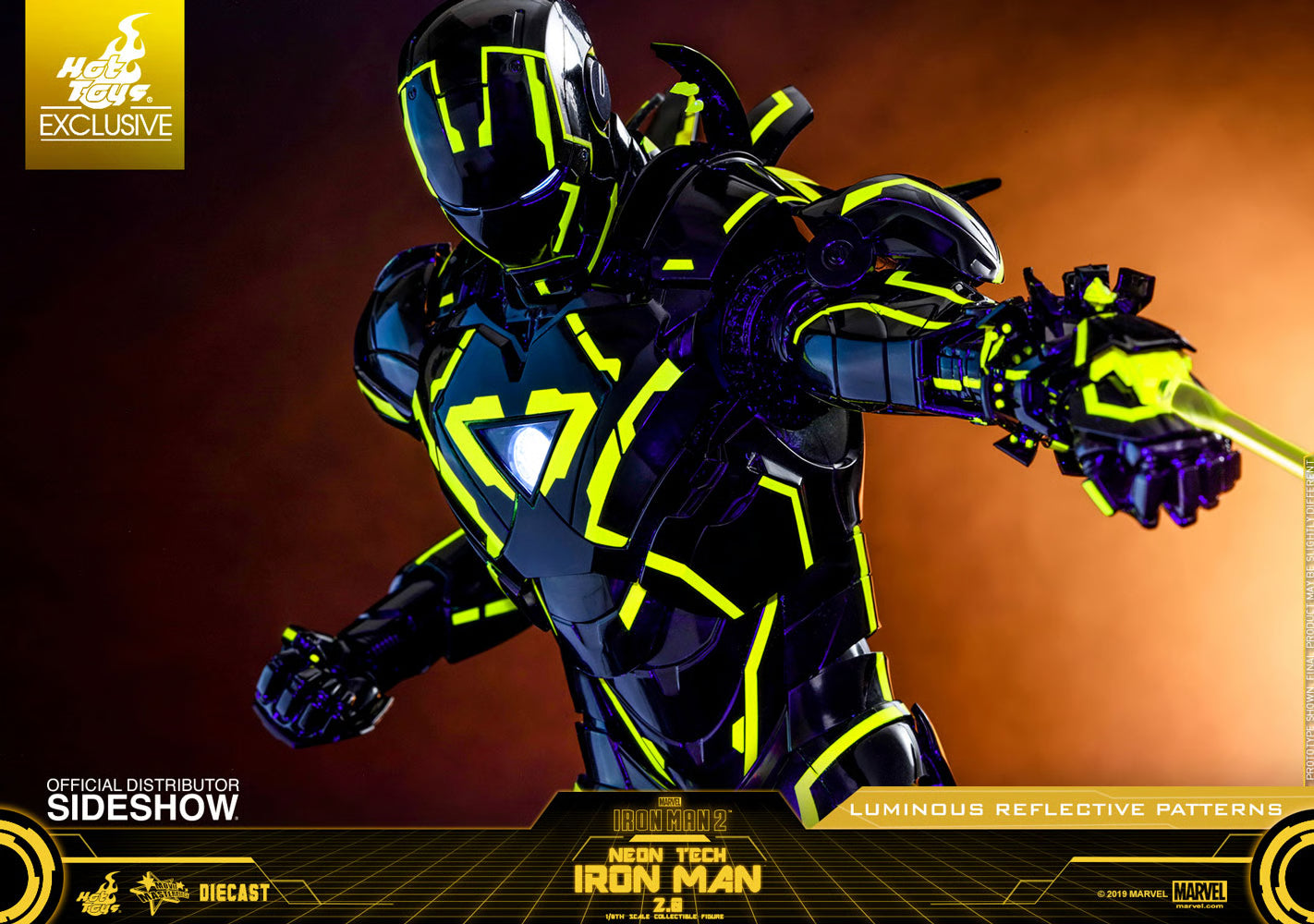 HOT TOYS - Neon Tech Iron Man 2.0 Sixth Scale Figure MMS523D29  EXCLUSIVE