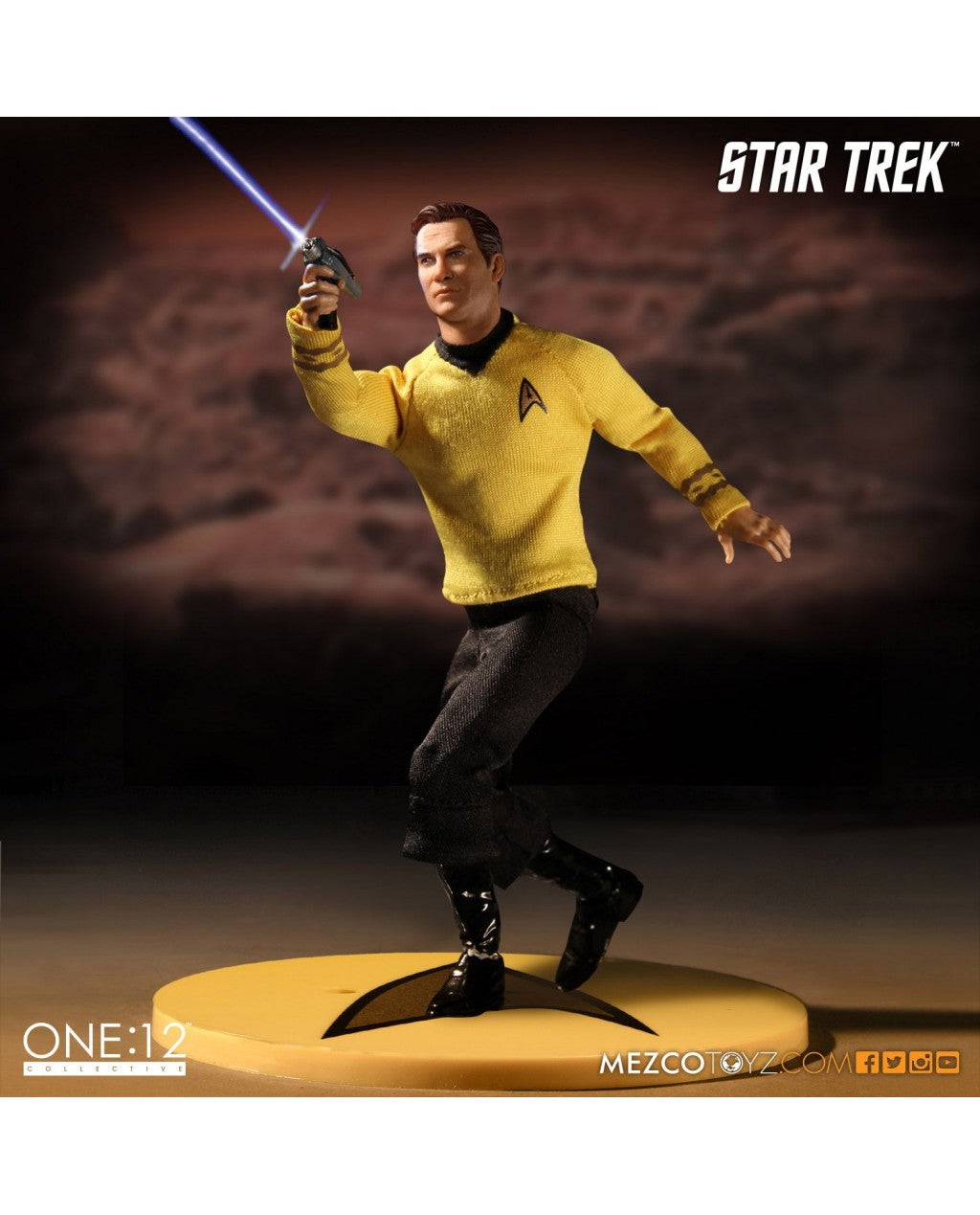 MEZCO - Star Trek Captain Kirk Action Doll