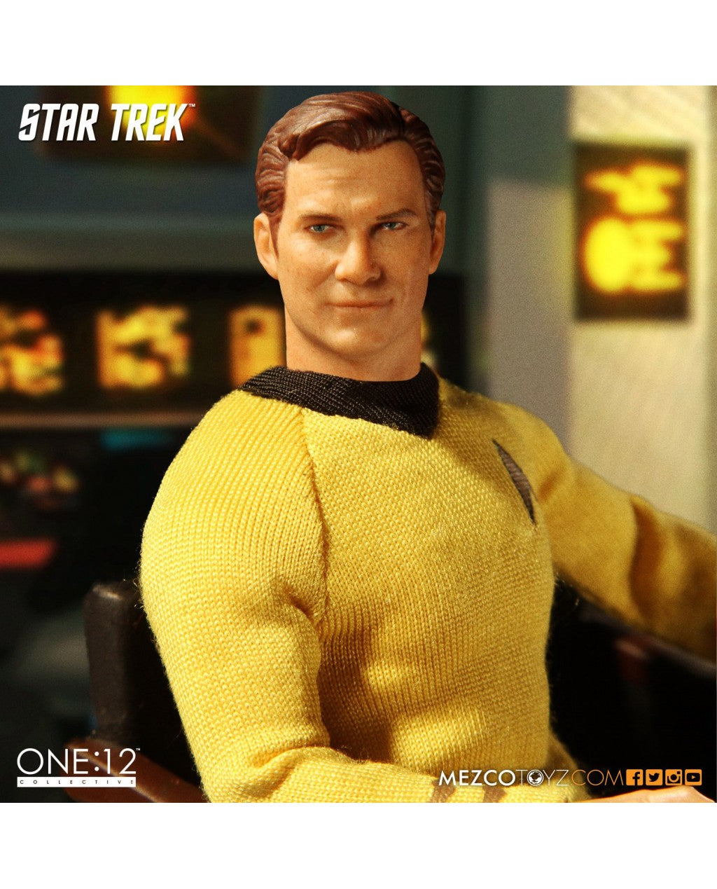 MEZCO - Star Trek Captain Kirk Action Doll