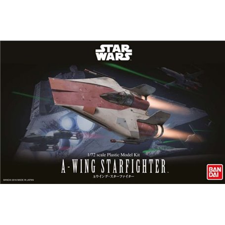 BANDAI MODEL KIT- Star Wars Model Kit 1/72 A-Wing Starfighter