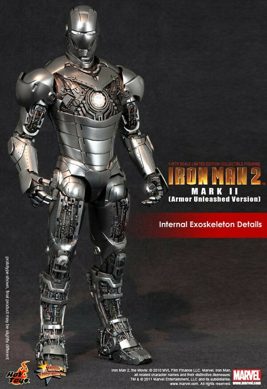 HOT TOYS - Marvel - Iron Man II Mark II ( Armor Unleashed Ver ) EXCLUSIVE Edition 1:6 Action Doll