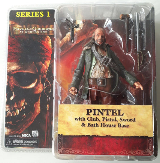 NECA - Pirates of The Carribean - Pintel with Club, Pistol , Sword & Bath House Base Series 1