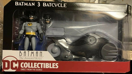 DC DIRECT - Dc Comics - Batman Animated Batcycle & Action Figure Set