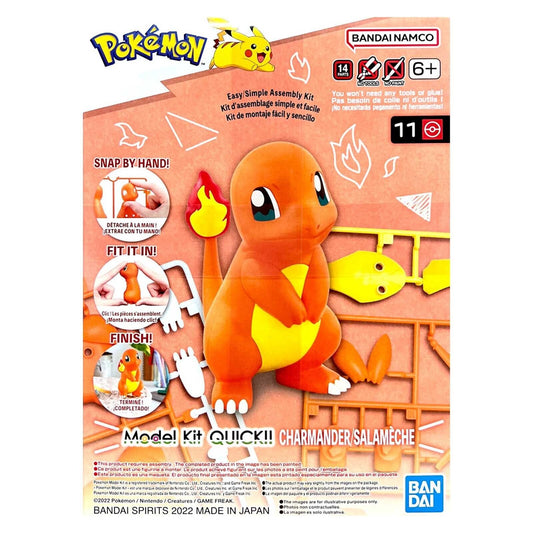 BANDAI - Pokemon - 11 Charmander / Salamechè Model Kit